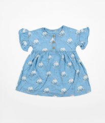 Modré šaty so slúžatkami MINI CLUB