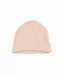 Světle růžová žebrovaná čepička (48-49) ze silnější bavlny C&A