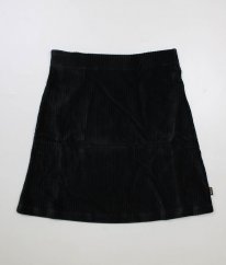 Černá semišová žebrovaná sukně ME&I