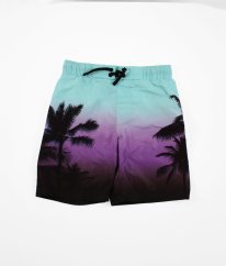 Fialovozelené kraťasové plavky H&M