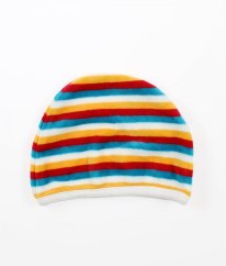 Pruhovaná semišová čiapka MOTHERCARE