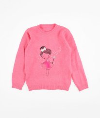Růžový svetr s holčičkou DUNNES