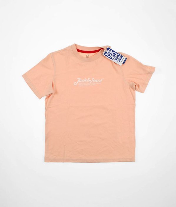 Světle lososové tričko JACK & JONES
