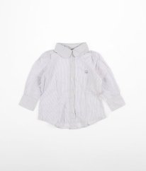 Fialovo-biela prúžkovaná košeľa BENETTON