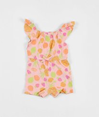 Růžový kraťasový overal s ovocem PRIMARK