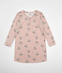 Růžová teplá noční košile (164-176)