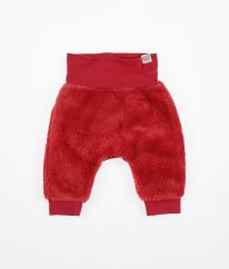 Červené plyšové kalhoty H&M