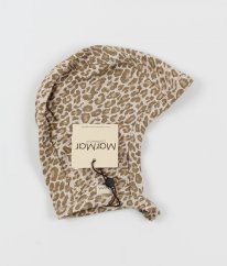Béžová leopardia čiapočka MARMAR COPENHAGEN