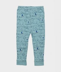 Modré pyžamové kalhoty se vzorem NUTMEG