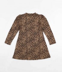 Béžové šaty s leopardním vzorem MATALAN