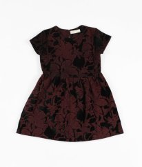 Bordočierne veľmi teplé šaty ZARA