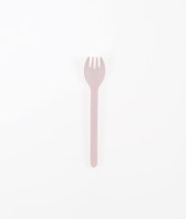 Světle růžová bambusová vidlička (15cm) Naoto LIEWOOD