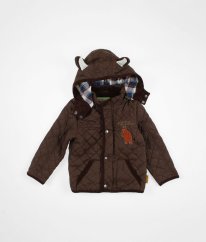 Hnědá teplá bunda jaro/podzim TU