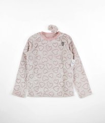 Ružová plyšová mikina a gumička do vlasov NUTMEG