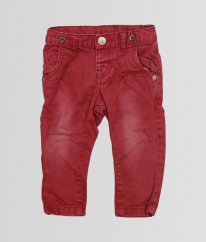 Hnědočervené kalhoty HEMA