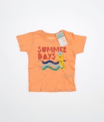 Marhuľové tričko s nápisom PRIMARK