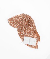 Leopardí kšiltovka s ochranou krku z biobavlny v barvě Tuscany Rose Gorm LIEWOOD