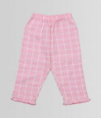 Růžové kárované pyžamové kalhoty GEORGE