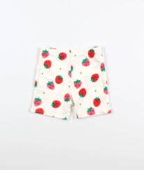 Bílé legínové kraťasy s jahodami F&F