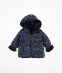 Modrá OBOJSTRANNÁ zimná bunda FAGOTTINO