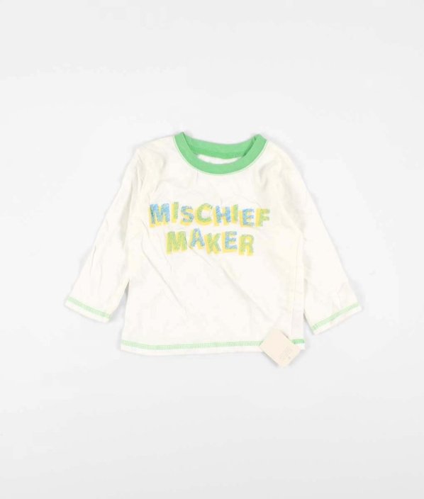 Krémové triko s nápisem GEORGE