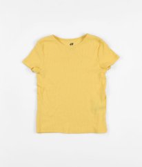 Mangové žebrované tričko z biobavlny H&M