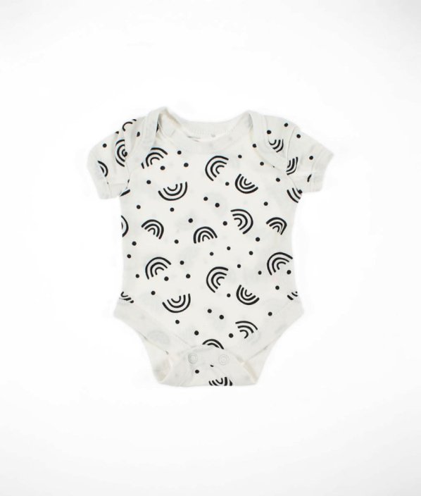 Biele body s dúhami (veľ. 44)