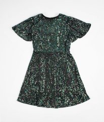 Zelené flitrové šaty LIPSY