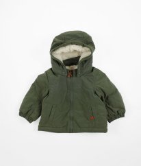 Zelená zimná bunda s beránkom H&M