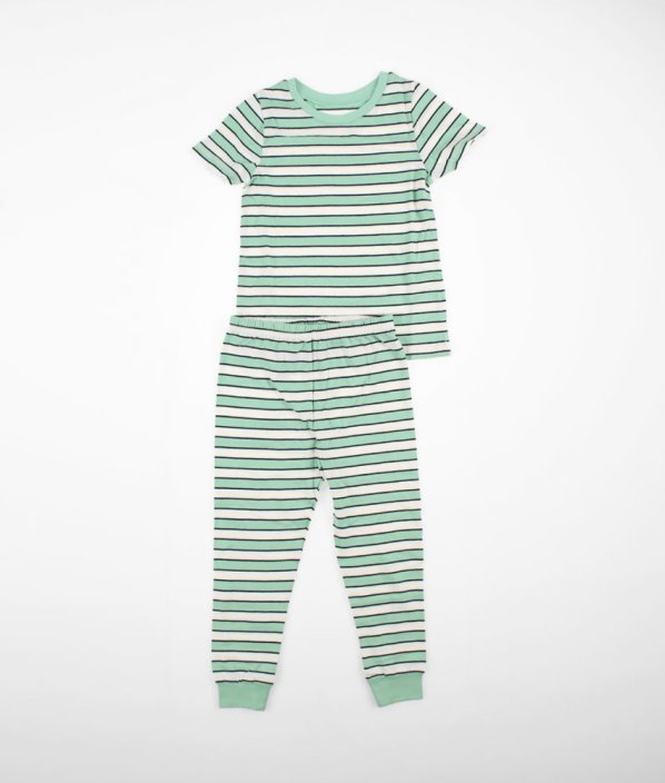 Zelenobílé proužkované pyžamo GEORGE