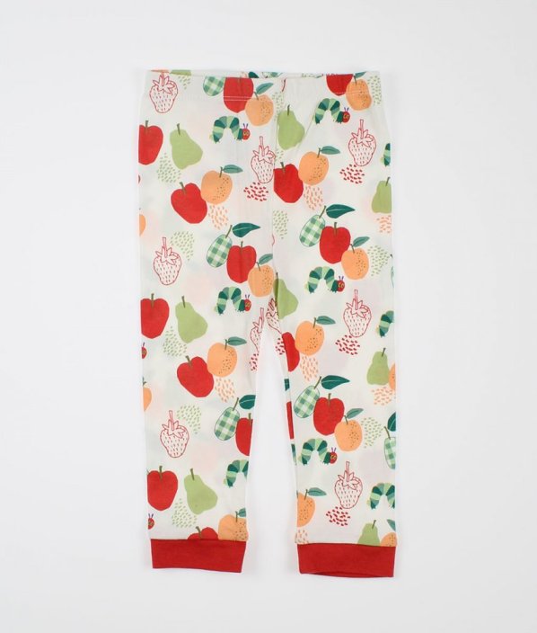 Krémové pyžamové kalhoty s ovocem NUTMEG