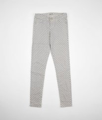 Bílé skinny rifle se vzorem OKAIDI