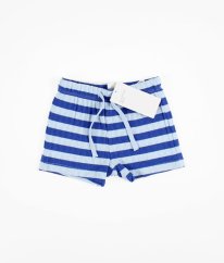 Modré prúžkované kraťasy H&M
