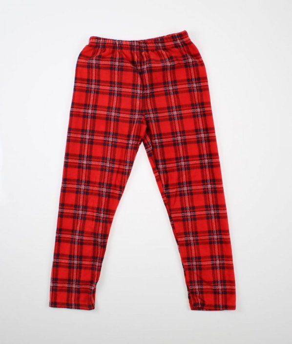 Červenomodré karované pyžamové kalhoty
