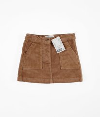 Hnědá manšestrová sukně H&M