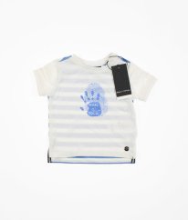 Biele tričko s prúžkovaným zadným dielom MARC O´POLO