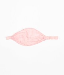 Růžový krajkový šáteček/čelenka
