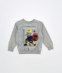 Šedá mikina s obrázkem FIREMAN SAM