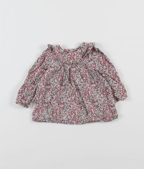 Šedočervená květovaná tunika MOTHERCARE