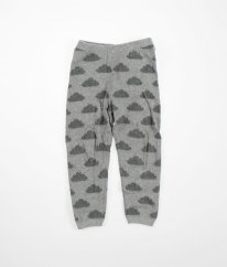 Sivé sveterové nohavice s obláčikmi H&M