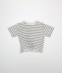 Bíločerné proužkované tričko H&M