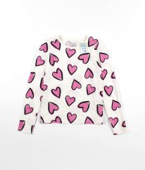 Bílé triko se srdíčky PRIMARK