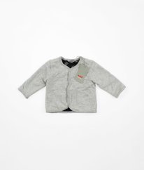 Šedá mikina ze silné bavlny KANZ