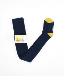 Modré žebrované punčocháče BODEN