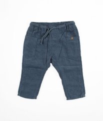 Modré bavlnou zateplené manšestráky H&M