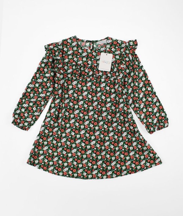 Barevné květované šaty  s volánkem COMPANIA FANTASTICA