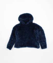 Tmavo modrý plyšový sveter