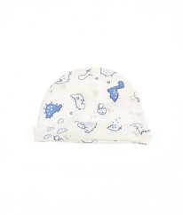 Bílá čepička s dinosaury GEORGE