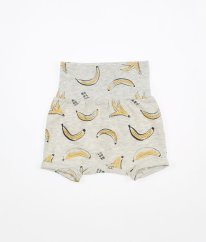 Světle šedé kraťasy s banánky H&M