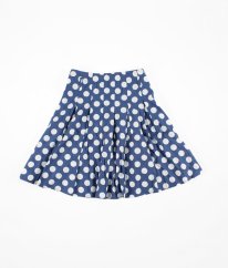 Modrá sukně s puntíky BODEN